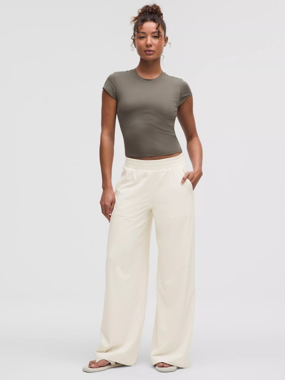 Swift Wide-Leg Mid-Rise Pant (HEMMED)
